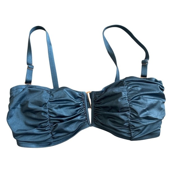 Blue Ruched Bikini Set - Picture 4 of 4